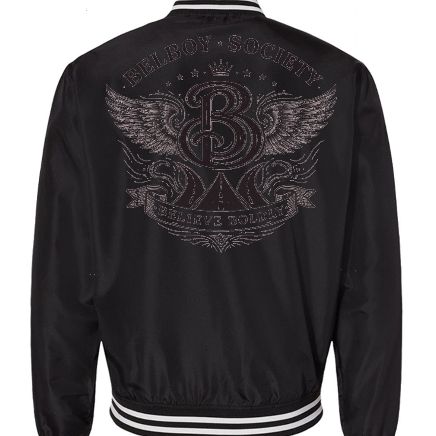 Black/ White Stripe - EXP52BMR - BACK