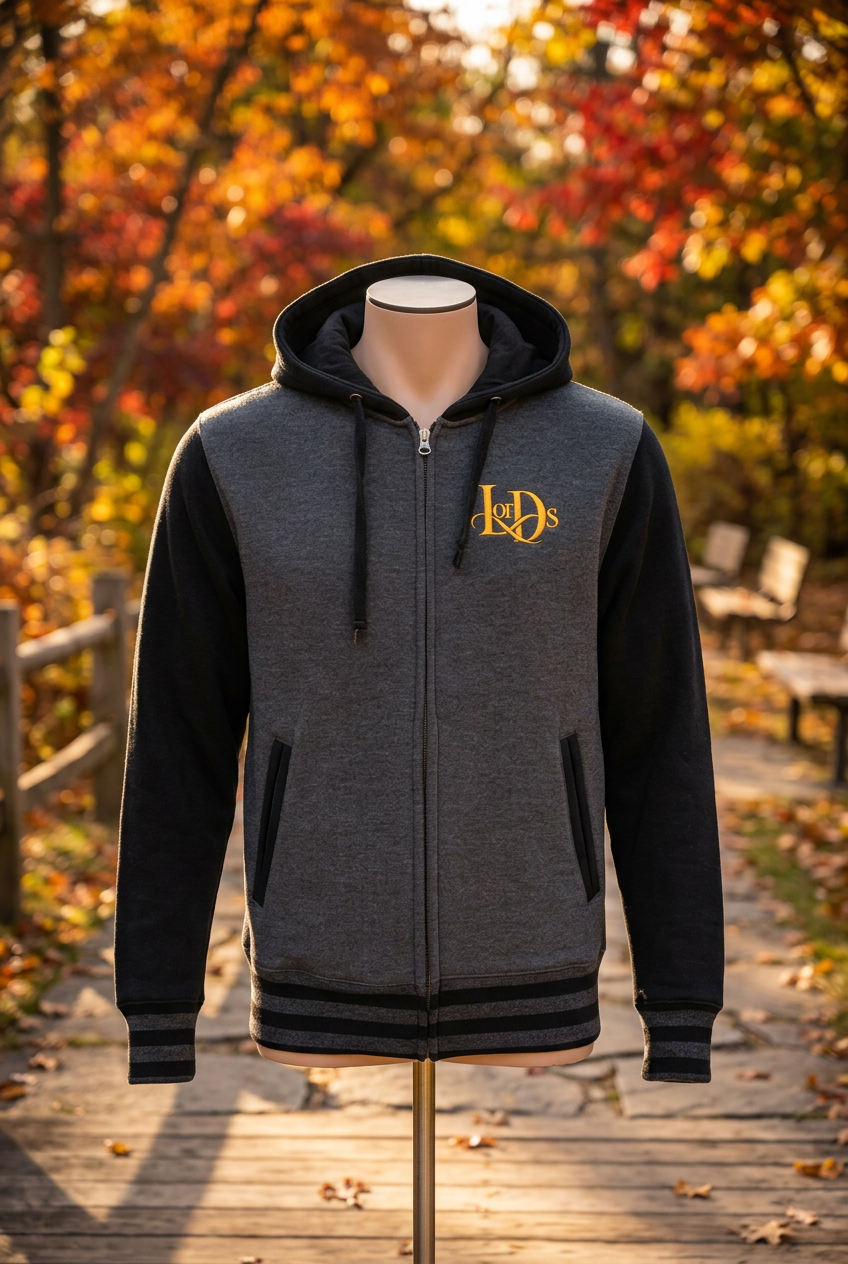 Independent Trading Co. IND45UVZ Unisex Varsity Full-Zip Hooded Sweatshirt