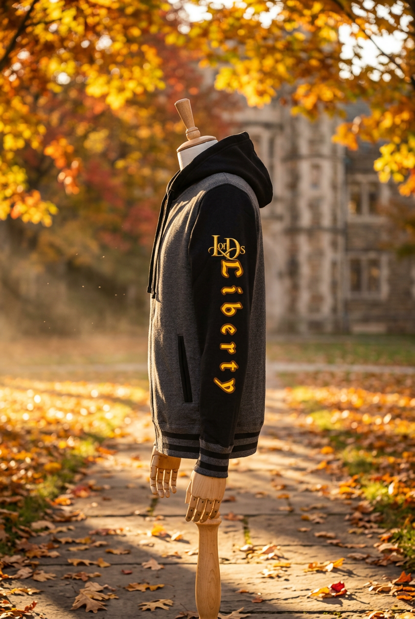 Independent Trading Co. IND45UVZ Unisex Varsity Full-Zip Hooded Sweatshirt